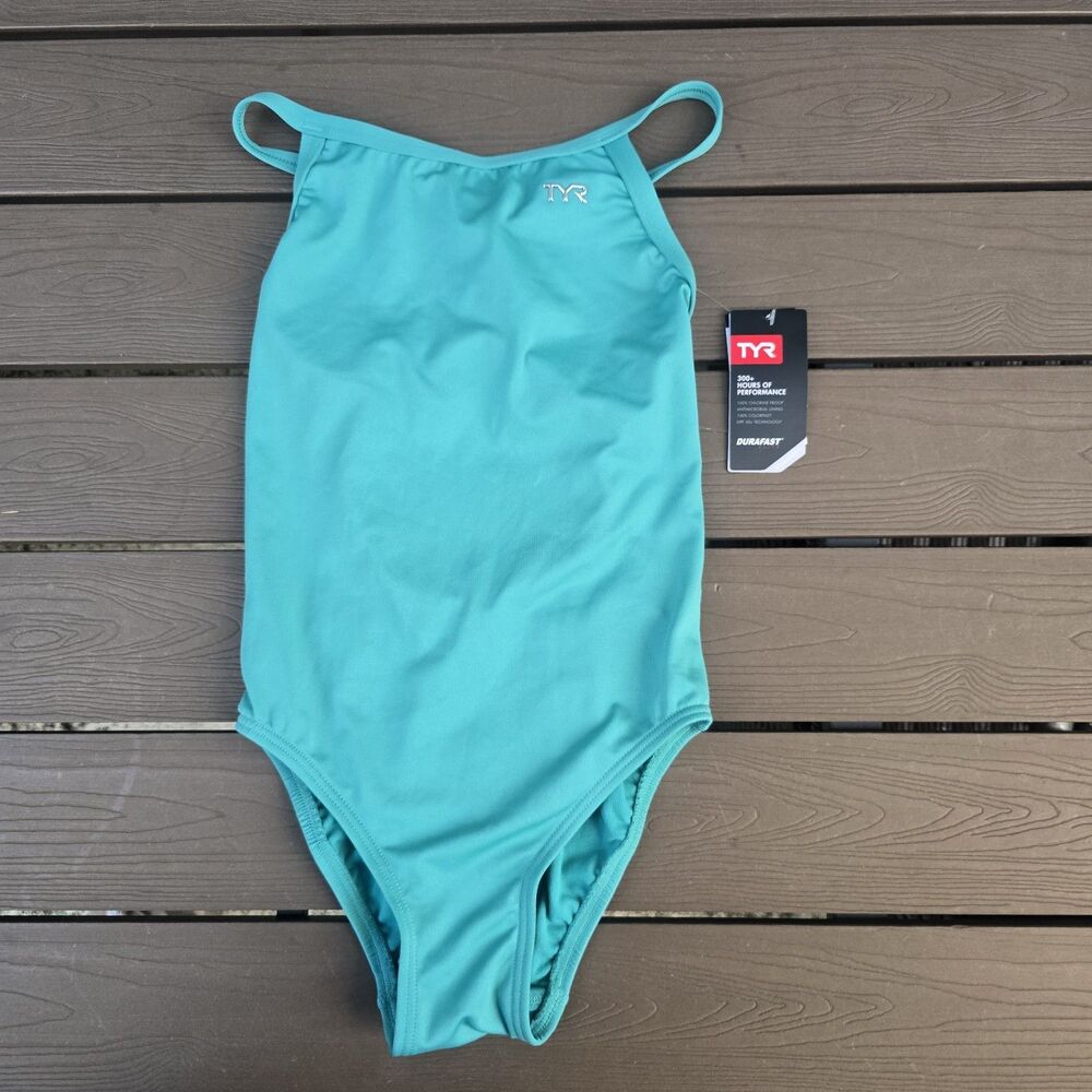 TYR Women's Durafast One Latigo Bay Diamondfit One Piece Swim Sz 28 New